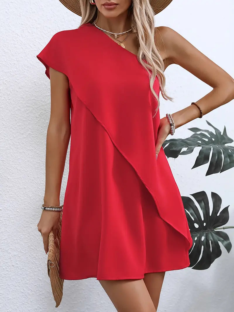 Chic One-Shoulder Dress for Women