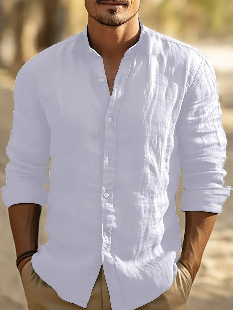 Oakmere Autumn Men's Casual Long Sleeve Shirt