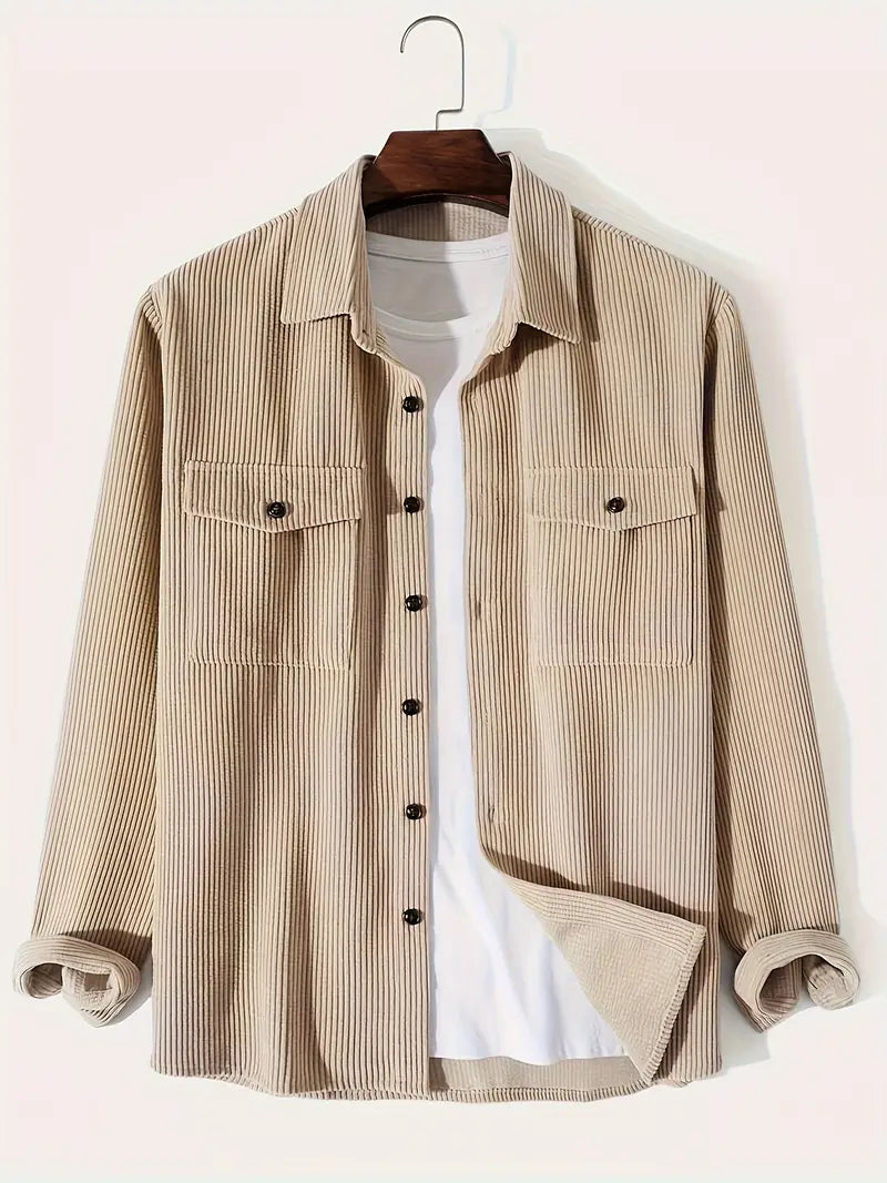 Classic Vintage-Inspired Men's Ribbed Corduroy