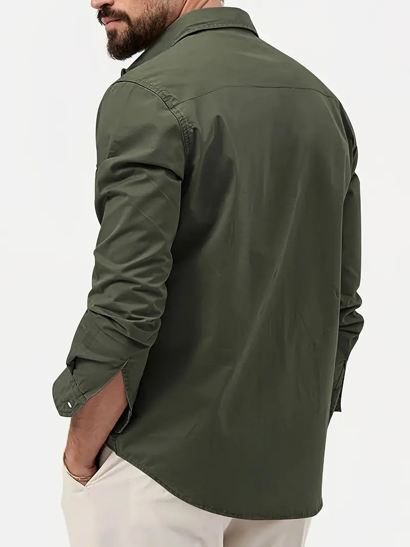 Men's Cotton Cargo Long Sleeve