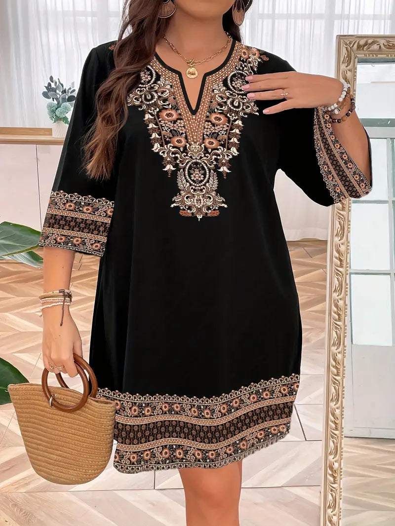 Printed Dress for Women - Effortless Style, Everyday Comfort