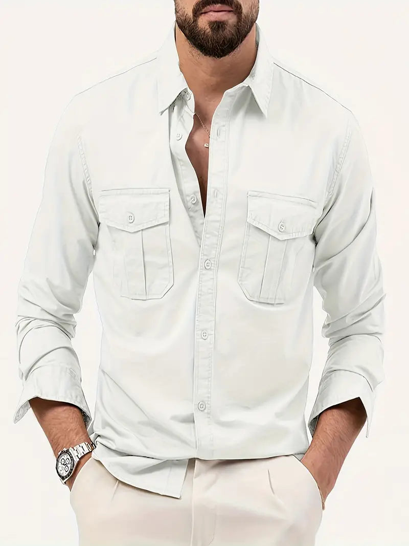 Men's Cotton Cargo Long Sleeve