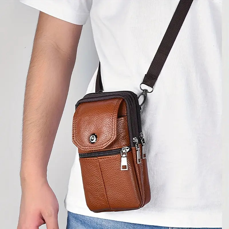 Men’s Genuine Leather Waist Bag