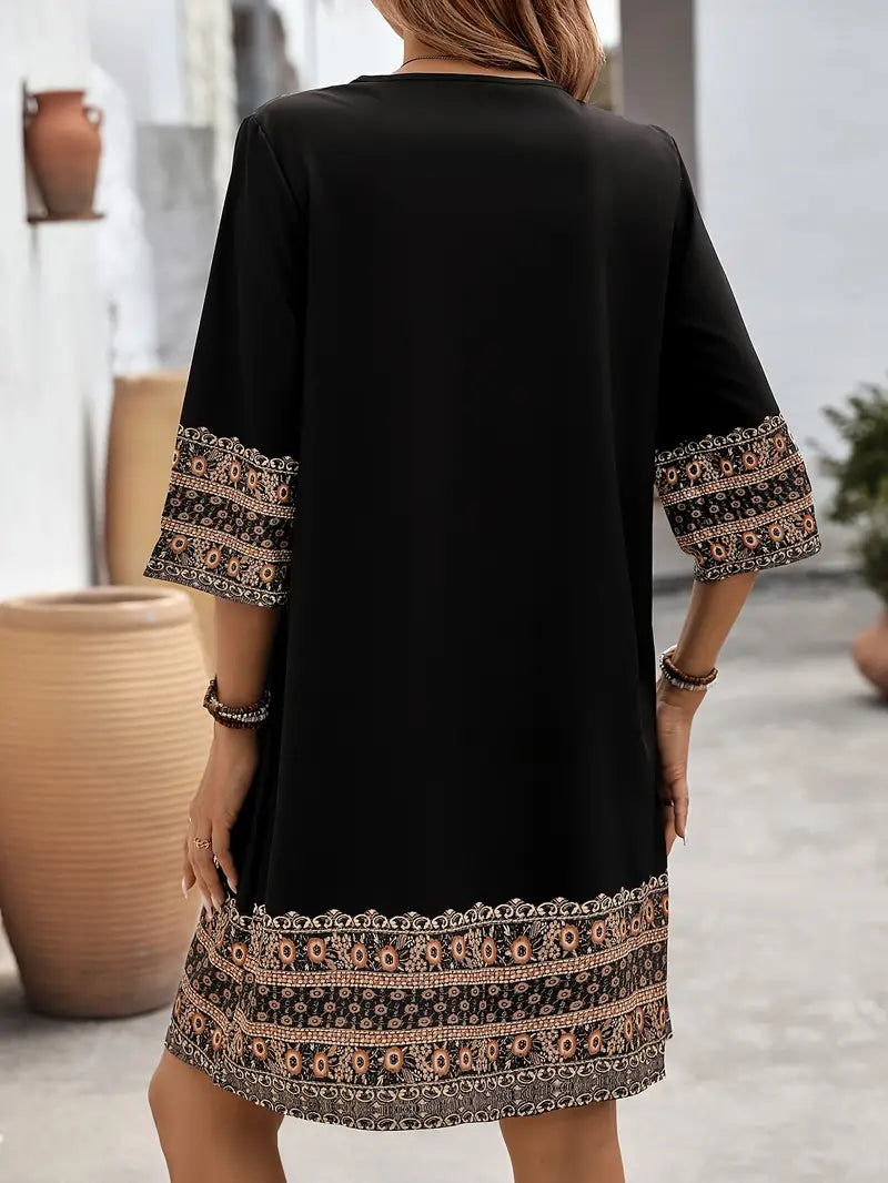 Printed Dress for Women - Effortless Style, Everyday Comfort