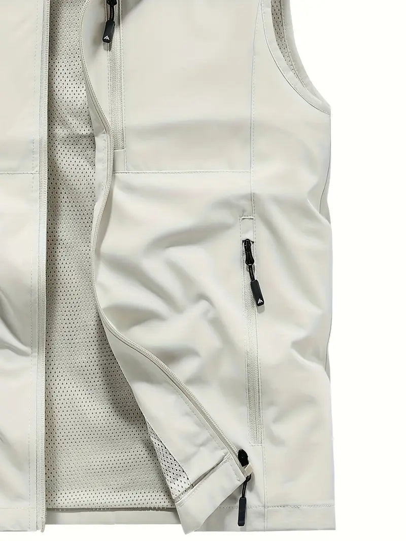 Vantrek Men's High-Quality Sleeveless Polyester Vest